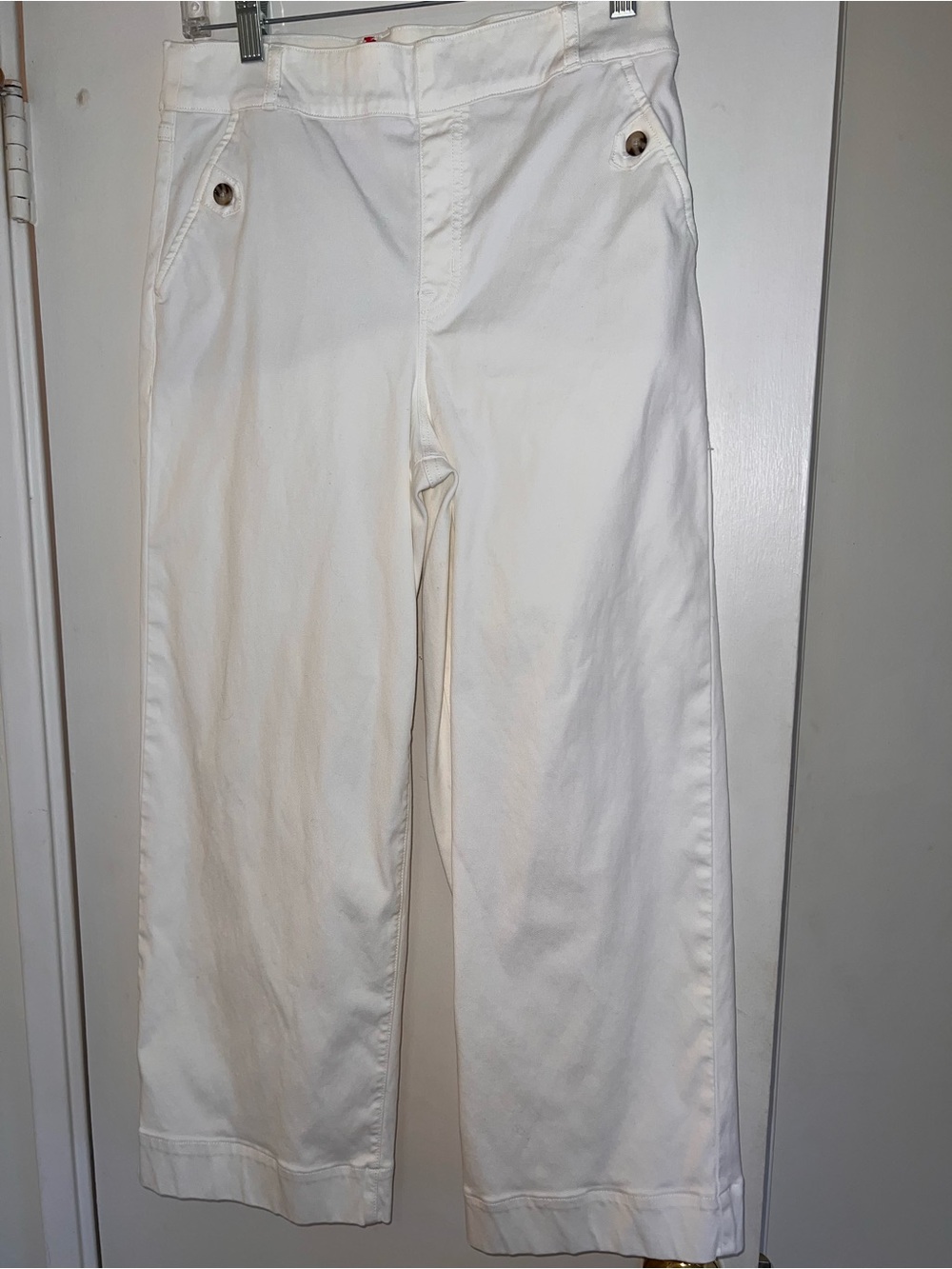 Spanx white twill pants